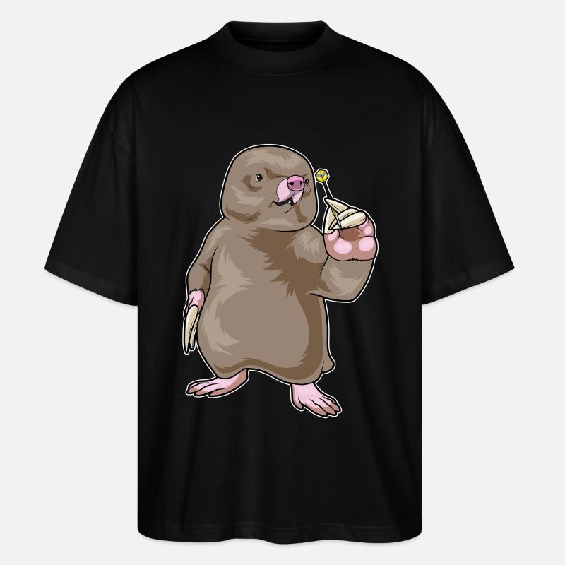 Maulwurf Dart Dartpfeil - Stanley/Stella Oversized Unisex Bio T-Shirt Blaster 2.0 - Schwarz