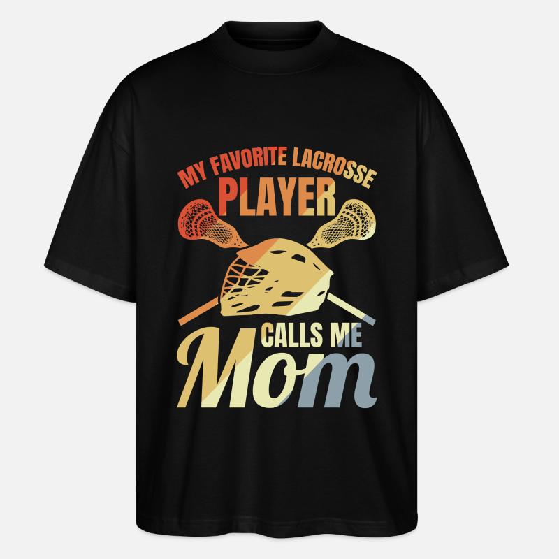 Lacrosse Mutter - Stanley/Stella Oversized Unisex Bio T-Shirt Blaster 2.0 - Schwarz