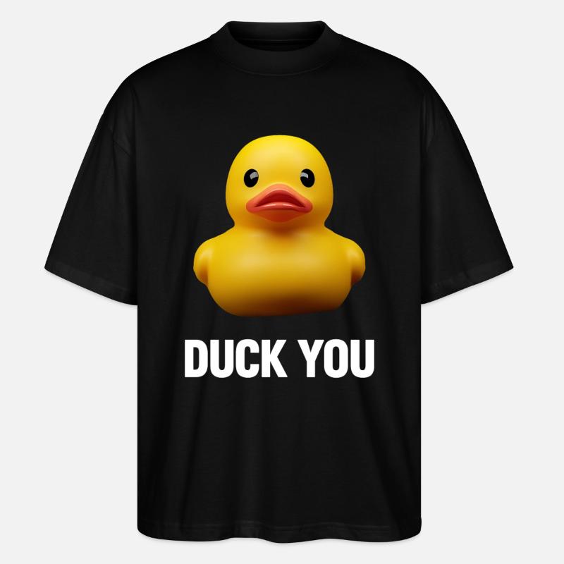 Duck ou - Stanley/Stella Oversized Unisex Bio T-Shirt Blaster 2.0 - Schwarz