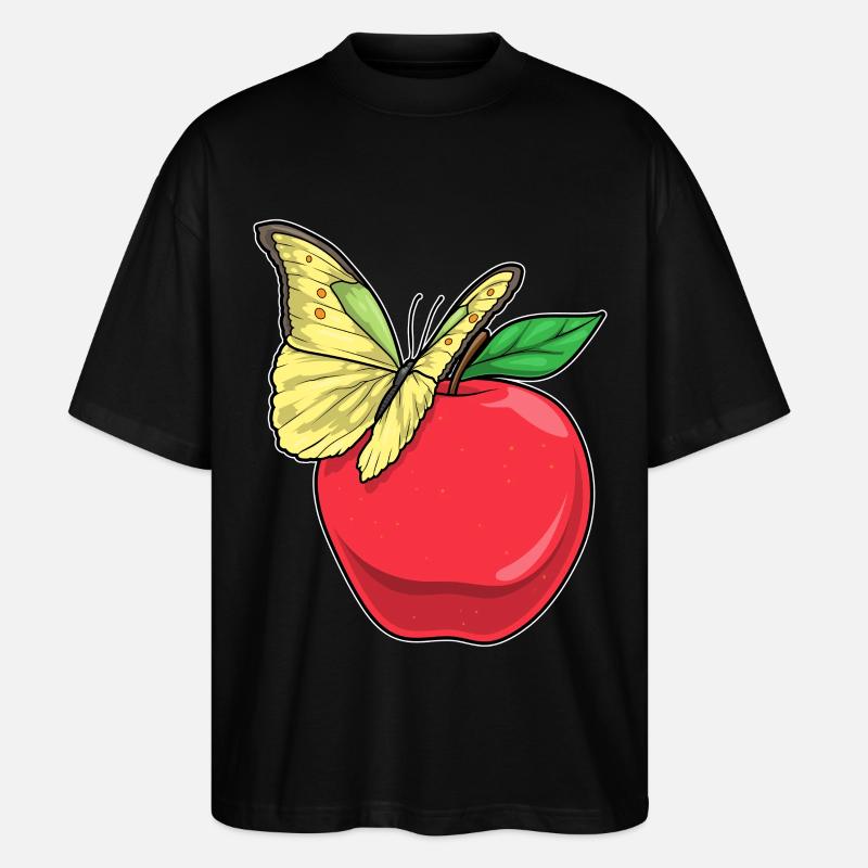 Papillon Pomme Fruit - T-shirt bio Blaster 2.0 coupe oversize Stanley/Stella Unisexe - noir