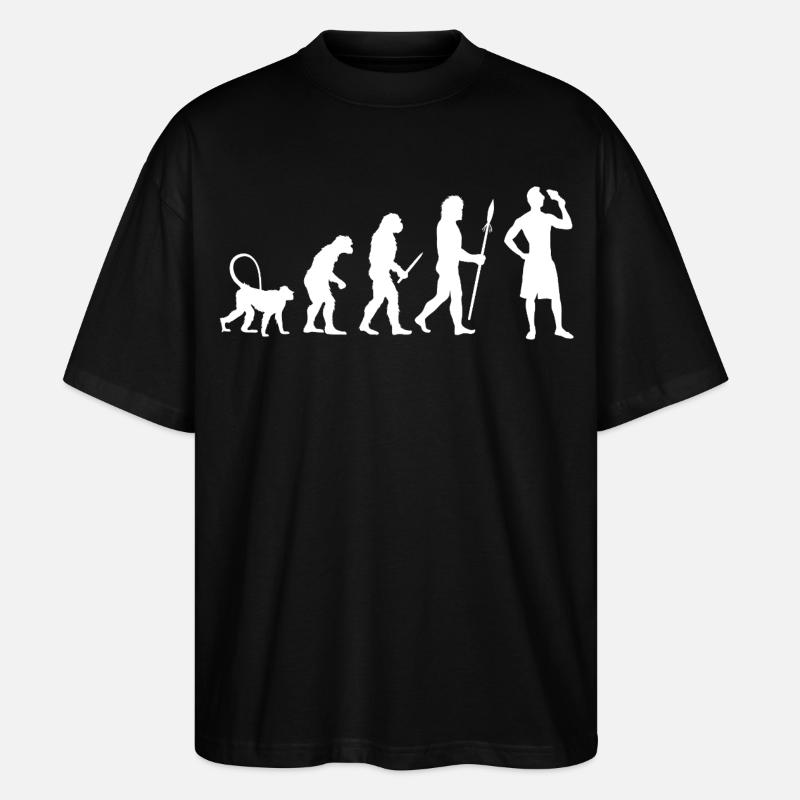 Évolution de la crème glacée - T-shirt bio Blaster 2.0 coupe oversize Stanley/Stella Unisexe - noir