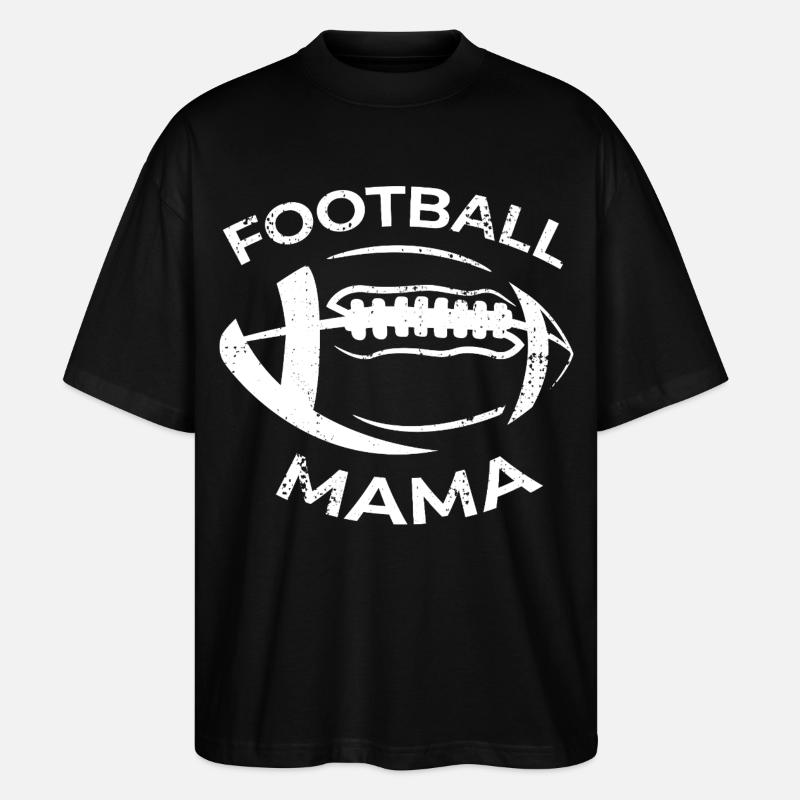 American Football Mutter - Stanley/Stella Oversized Unisex Bio T-Shirt Blaster 2.0 - Schwarz