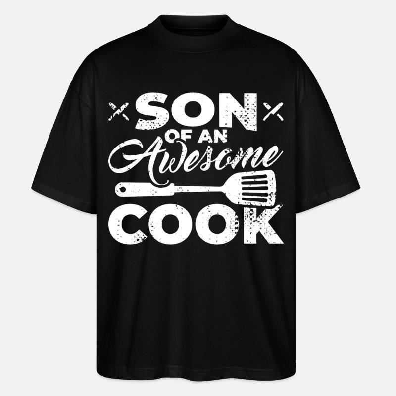Sohn eines tollen Kochs - Stanley/Stella Oversized Unisex Bio T-Shirt Blaster 2.0 - Schwarz