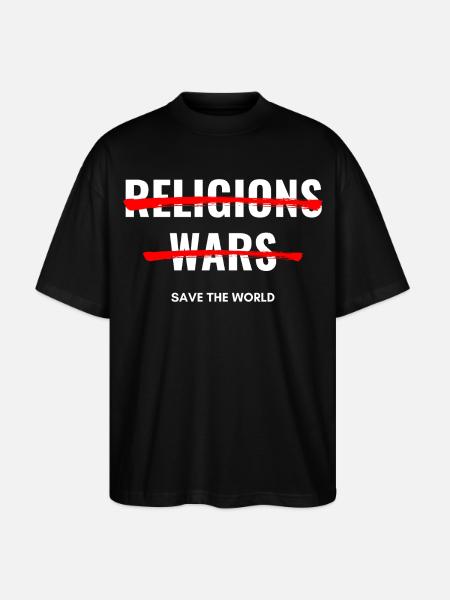 Pas de religions, pas de guerres - T-shirt bio Blaster 2.0 coupe oversize Stanley/Stella Unisexe - noir