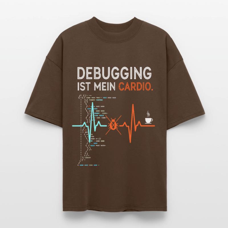 Debugging is my cardio - computer nerd Stanley/Stella Oversized Unisex Organic T-shirt Blaster 2.0