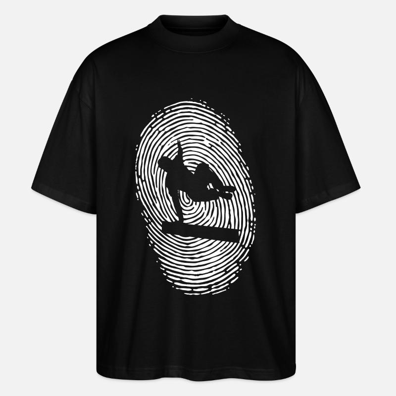 Parkour Sprung - Dynamisches Urban Design - Stanley/Stella Oversized Unisex Bio T-Shirt Blaster 2.0 - Schwarz