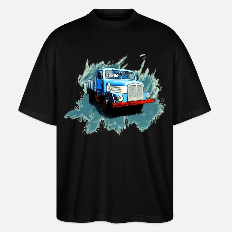 Ostkraft auf Rädern - Stanley/Stella Oversized Unisex Bio T-Shirt Blaster 2.0 - Schwarz