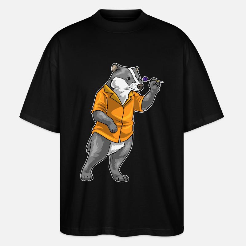 Fléchette Blaireau Fléchette - T-shirt bio Blaster 2.0 coupe oversize Stanley/Stella Unisexe - noir