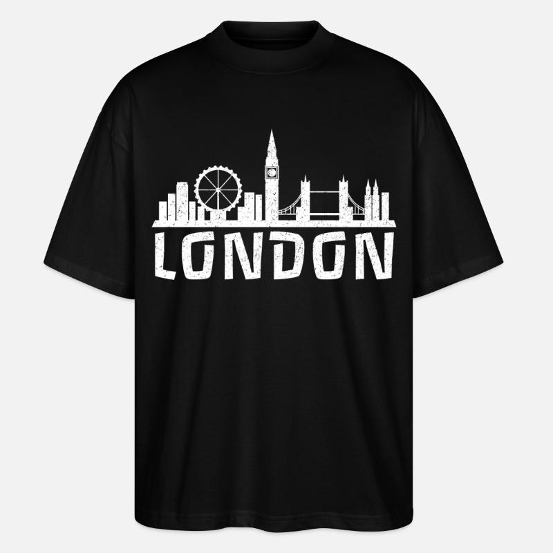 L’appel de Londres - T-shirt bio Blaster 2.0 coupe oversize Stanley/Stella Unisexe - noir