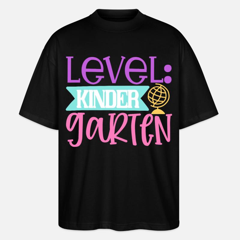 Level: Kindergarten - Stanley/Stella Oversized Unisex Bio T-Shirt Blaster 2.0 - Schwarz