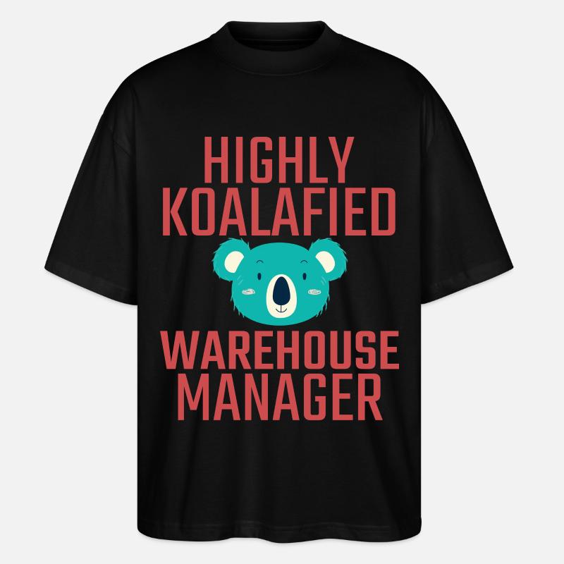 Warehouse Manager Koalafied - Stanley/Stella Oversized Unisex Bio T-Shirt Blaster 2.0 - Schwarz