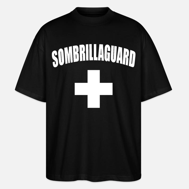 Wachschirm, Rettungsschwimmer - Stanley/Stella Oversized Unisex Bio T-Shirt Blaster 2.0 - Schwarz