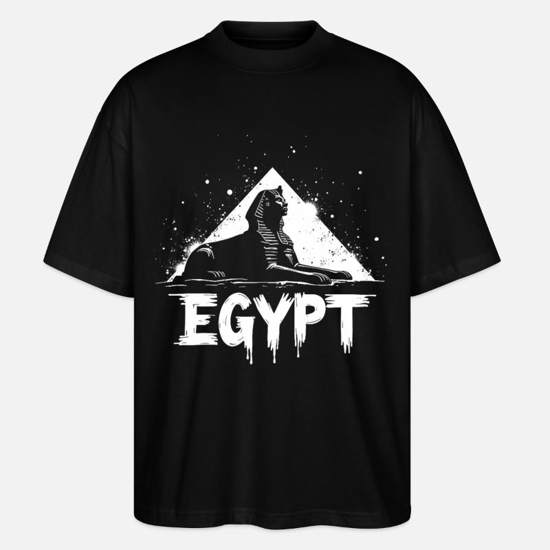 Ägypten Sphinx Pyramide - Stanley/Stella Oversized Unisex Bio T-Shirt Blaster 2.0 - Schwarz