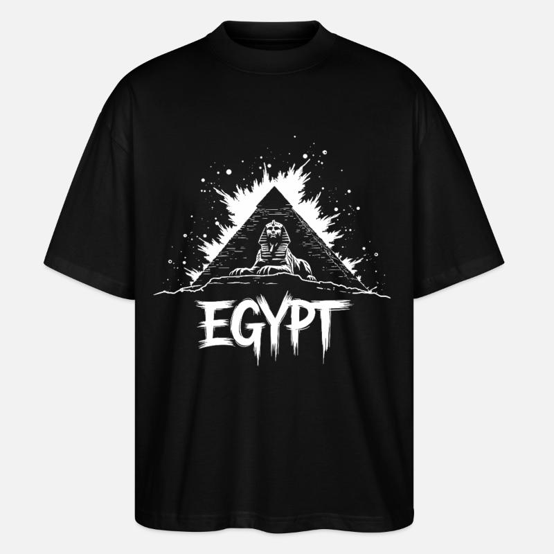Ägypten Sphinx Pyramide - Stanley/Stella Oversized Unisex Bio T-Shirt Blaster 2.0 - Schwarz