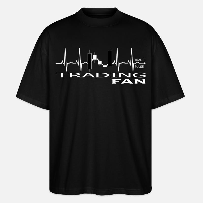 Conception de graphiques de trading Pulse - T-shirt bio Blaster 2.0 coupe oversize Stanley/Stella Unisexe - noir