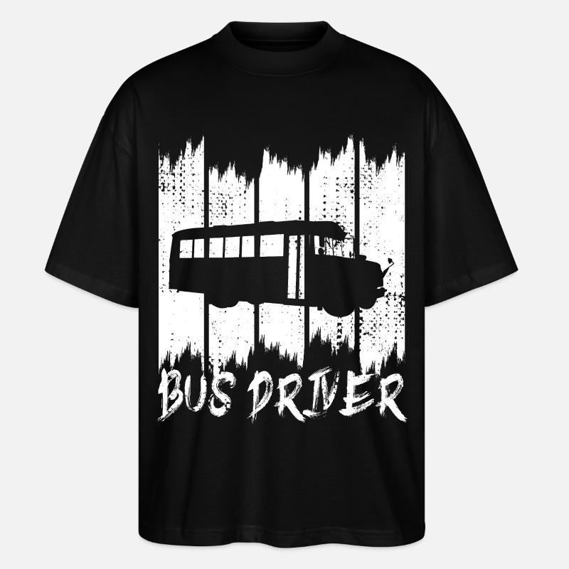 Bus Driver - Stanley/Stella Oversized Unisex Bio T-Shirt Blaster 2.0 - Schwarz