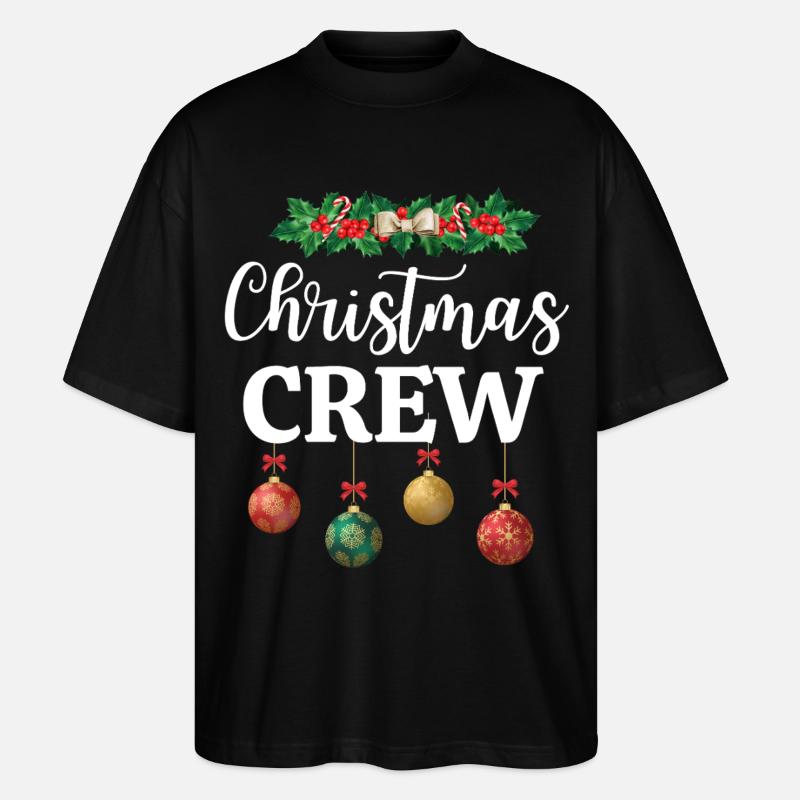 Weihnachts-Crew - Stanley/Stella Oversized Unisex Bio T-Shirt Blaster 2.0 - Schwarz