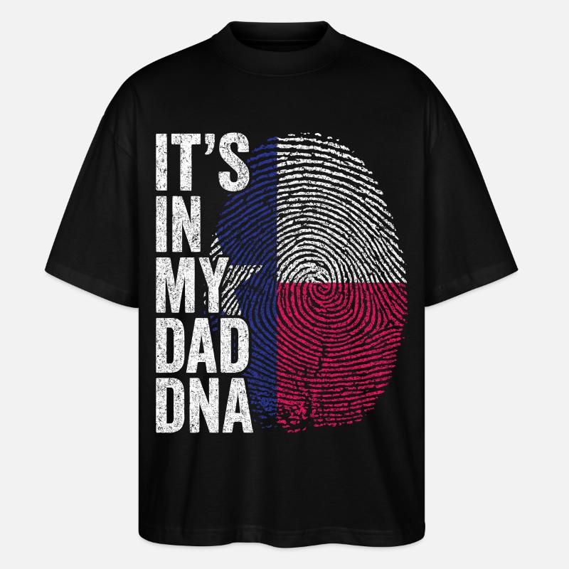 Drapeau Texas Empreinte Papa Texan - T-shirt bio Blaster 2.0 coupe oversize Stanley/Stella Unisexe - noir
