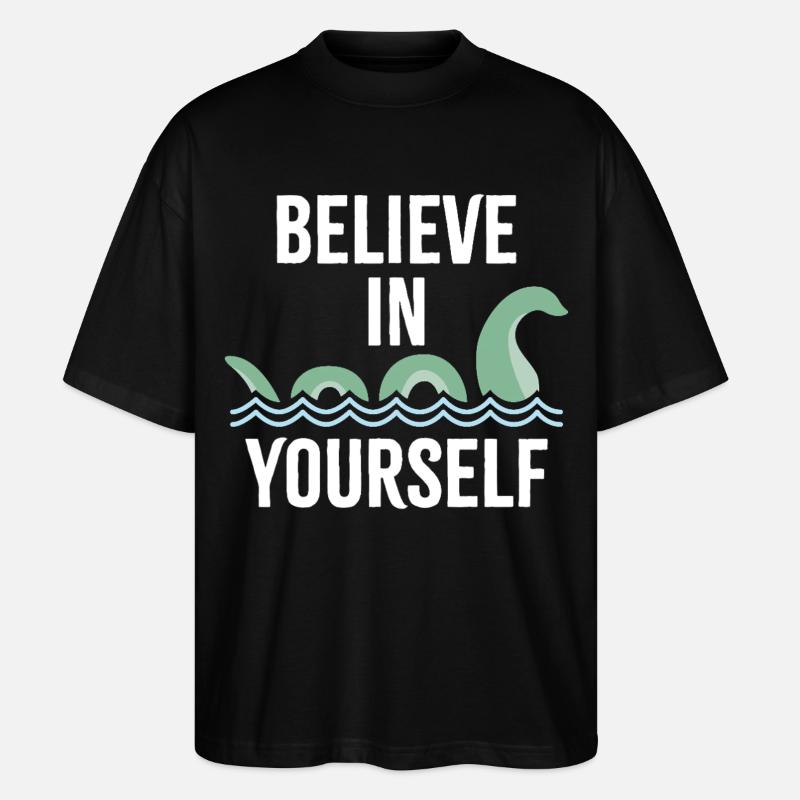 an sich selbst glauben - Stanley/Stella Oversized Unisex Bio T-Shirt Blaster 2.0 - Schwarz