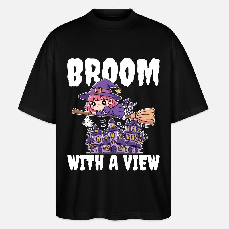 BALAI AVEC VUE - WITCH HALLOWEEN - T-shirt bio Blaster 2.0 coupe oversize Stanley/Stella Unisexe - noir