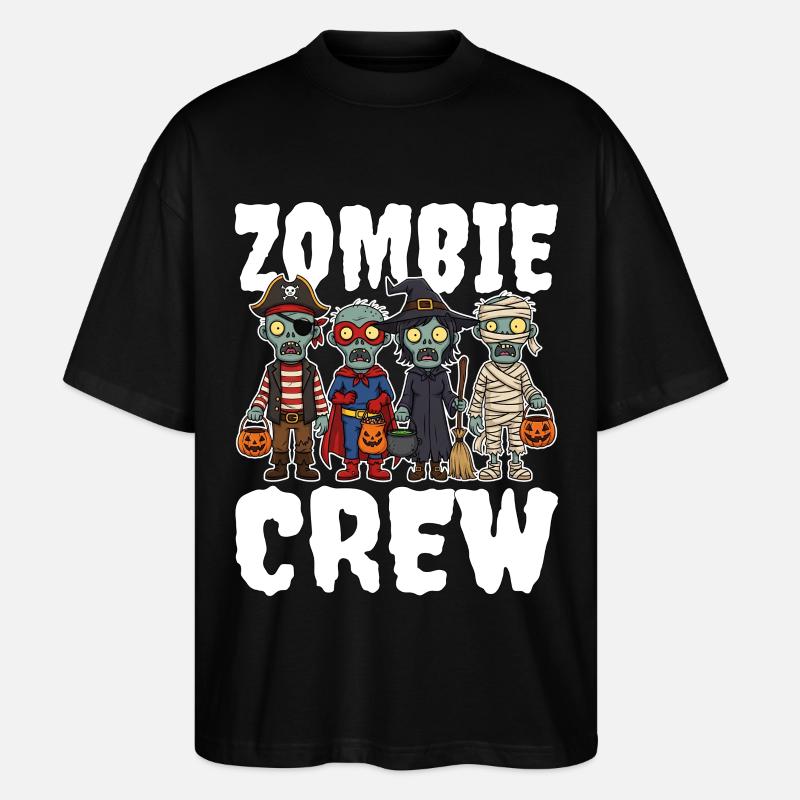 ZOMBIE CREW - ZOMBIE HALLOWEEN - Stanley/Stella Oversized Unisex Bio T-Shirt Blaster 2.0 - Schwarz