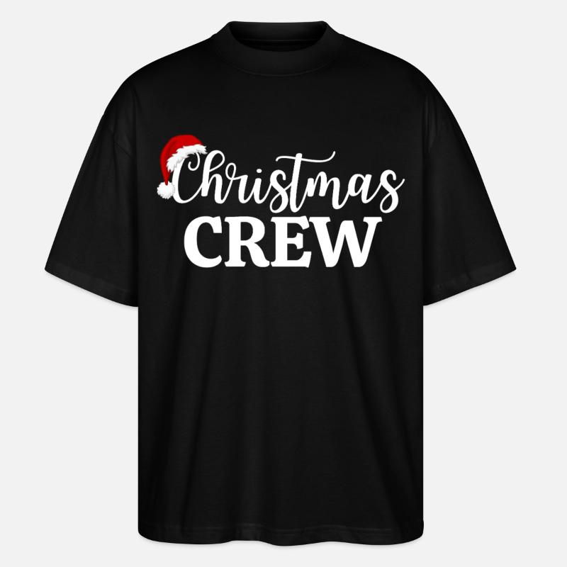 Weihnachts-Crew - Stanley/Stella Oversized Unisex Bio T-Shirt Blaster 2.0 - Schwarz