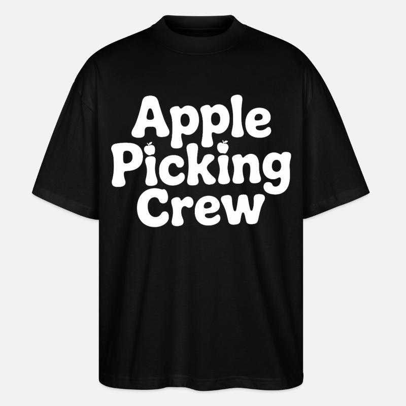 Fall Apple Picking Team - Stanley/Stella Oversized Unisex Organic T-shirt Blaster 2.0 - black
