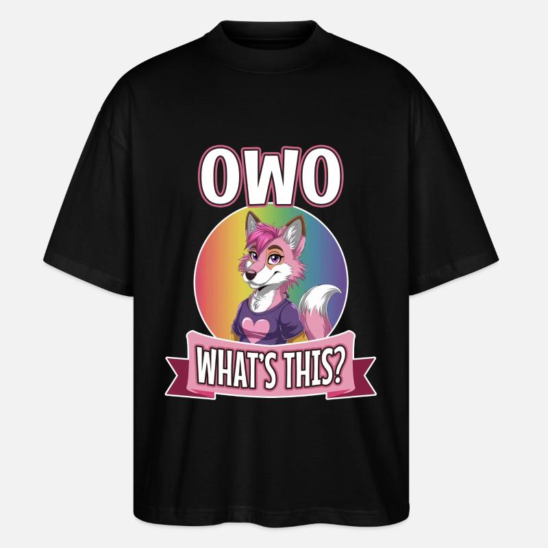 OwO What's This? - Stanley/Stella Oversized Unisex Bio T-Shirt Blaster 2.0 - Schwarz