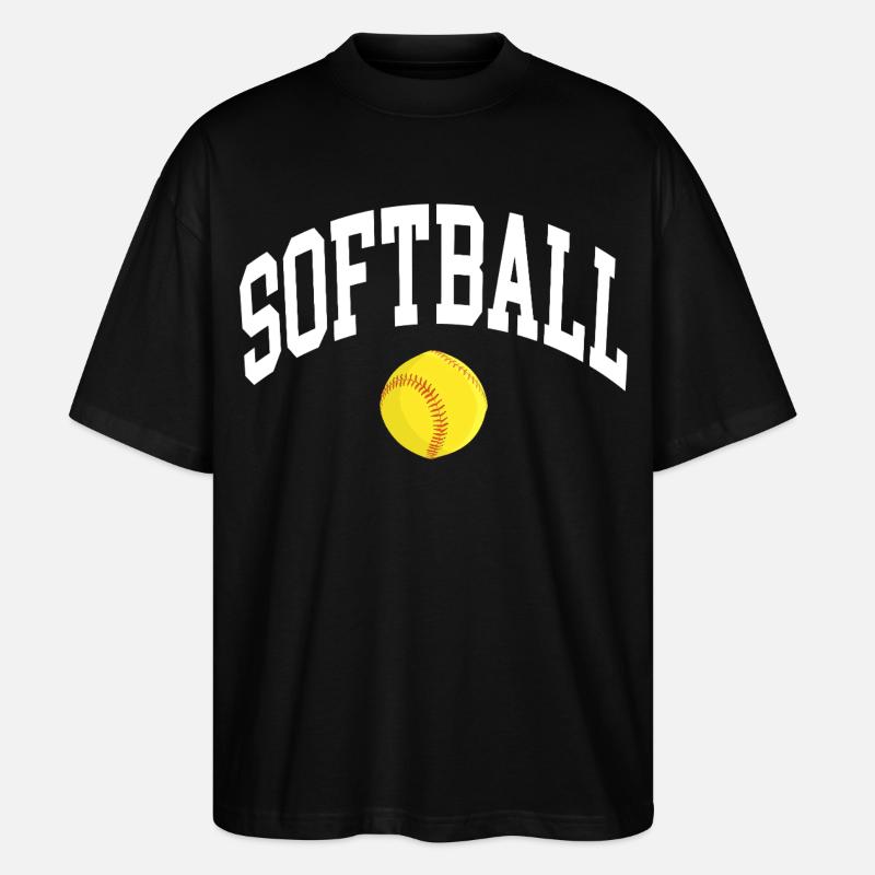 Softball - Stanley/Stella Oversized Unisex Bio T-Shirt Blaster 2.0 - Schwarz