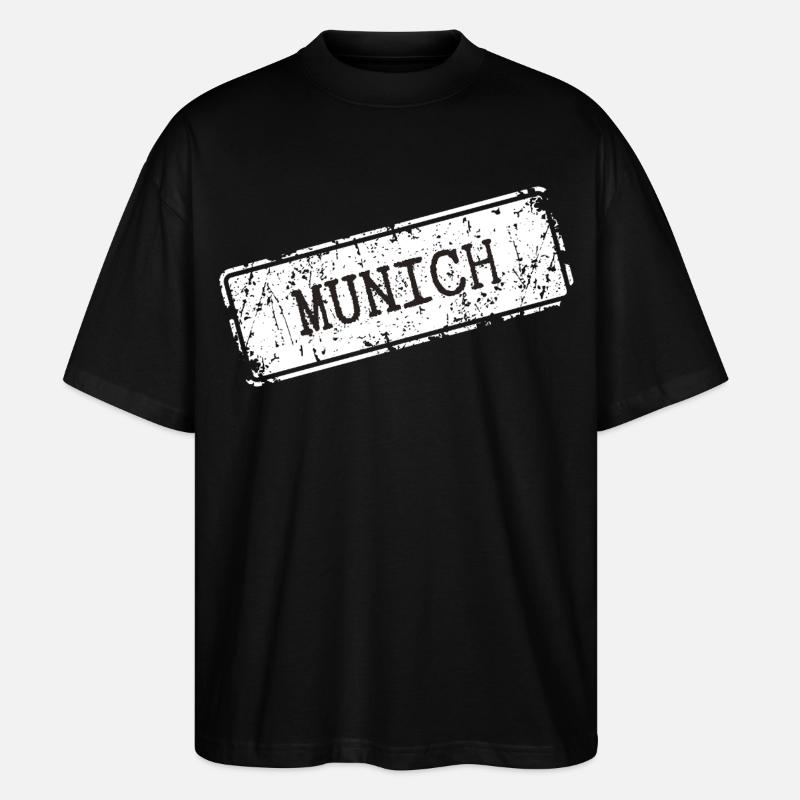 Munich - Stanley/Stella Oversized Unisex Bio T-Shirt Blaster 2.0 - Schwarz