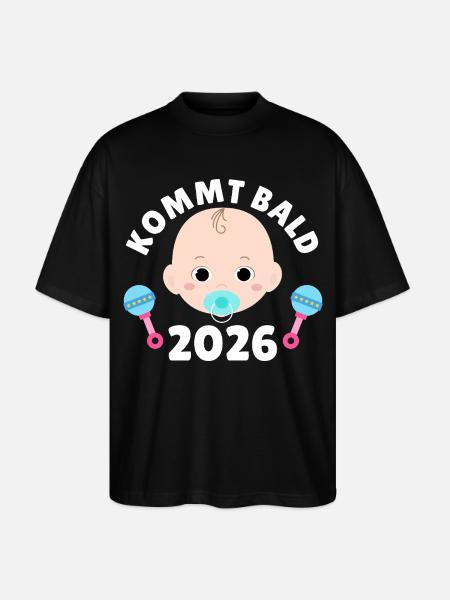 Future maman PROCHAINEMENT 2026 Drôle - T-shirt bio Blaster 2.0 coupe oversize Stanley/Stella Unisexe - noir