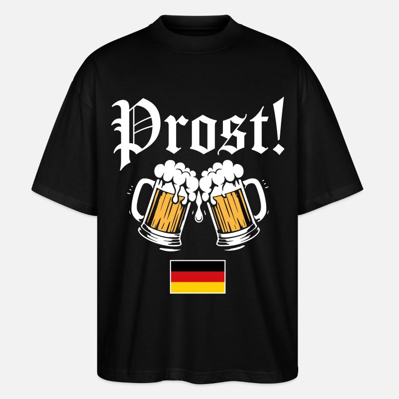 Prost! - Stanley/Stella Oversized Unisex Bio T-Shirt Blaster 2.0 - Schwarz