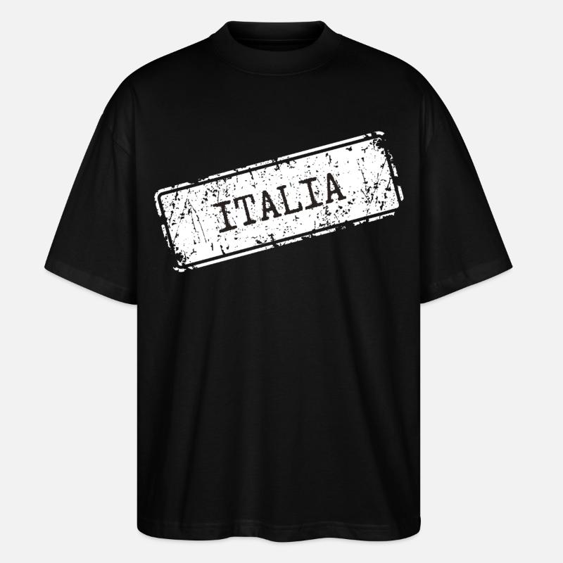 Italia - Stanley/Stella Oversized Unisex Bio T-Shirt Blaster 2.0 - Schwarz