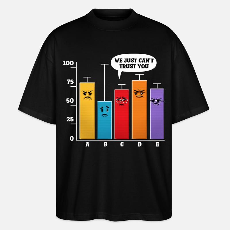 Data Science Analysis - Stanley/Stella Oversized Unisex Organic T-shirt Blaster 2.0 - black