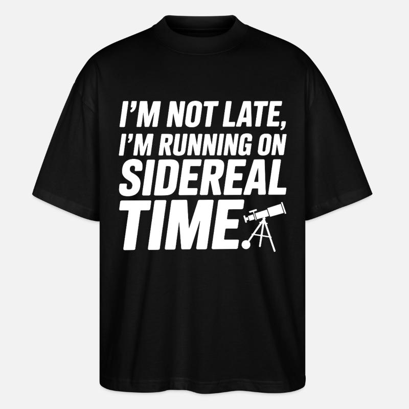 Celestial Map Constellation Guide - Stanley/Stella Oversized Unisex Organic T-shirt Blaster 2.0 - black