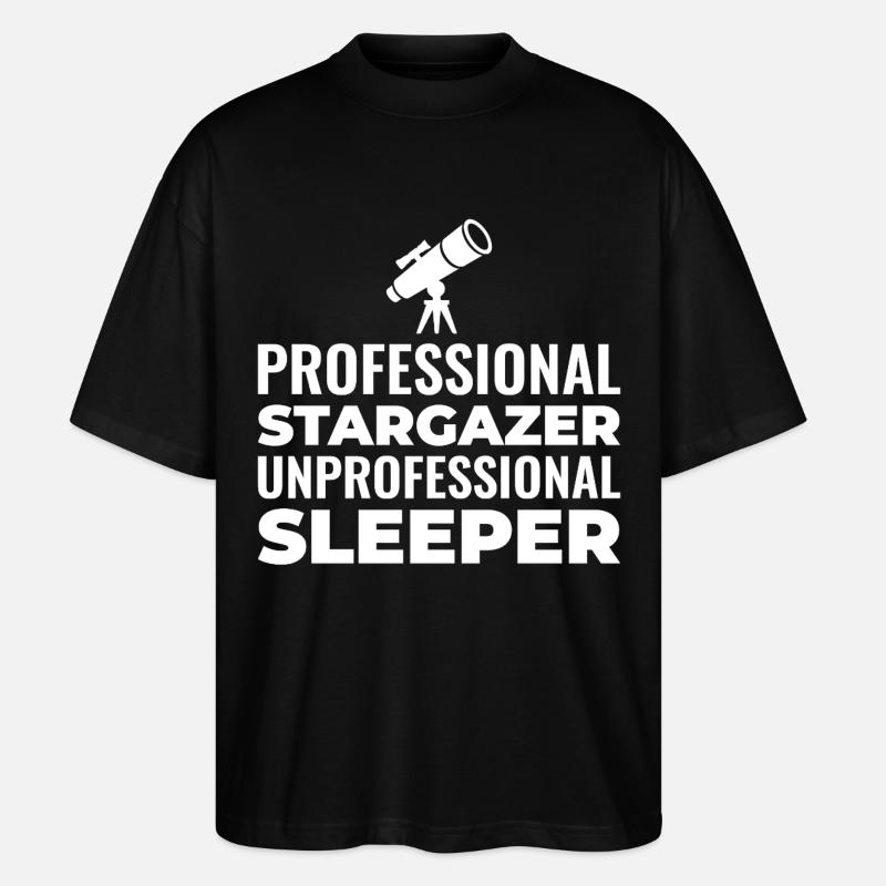 Conception de la navigation céleste - T-shirt bio Blaster 2.0 coupe oversize Stanley/Stella Unisexe - noir