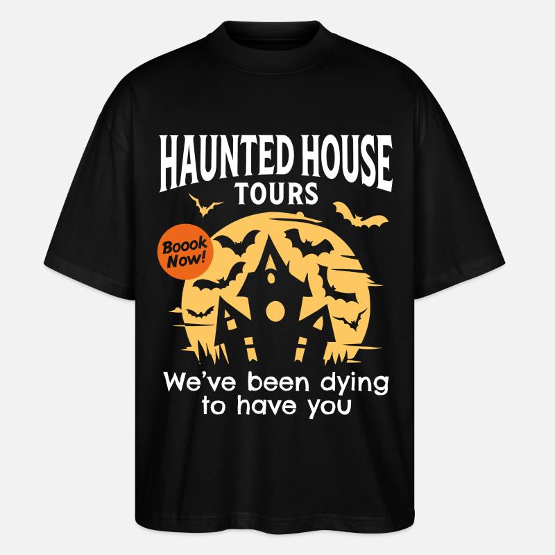 Visites de maisons hantées - T-shirt bio Blaster 2.0 coupe oversize Stanley/Stella Unisexe - noir