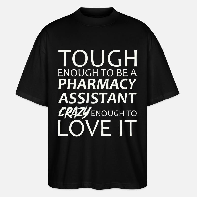 Assistante en pharmacie Crazy - T-shirt bio Blaster 2.0 coupe oversize Stanley/Stella Unisexe - noir