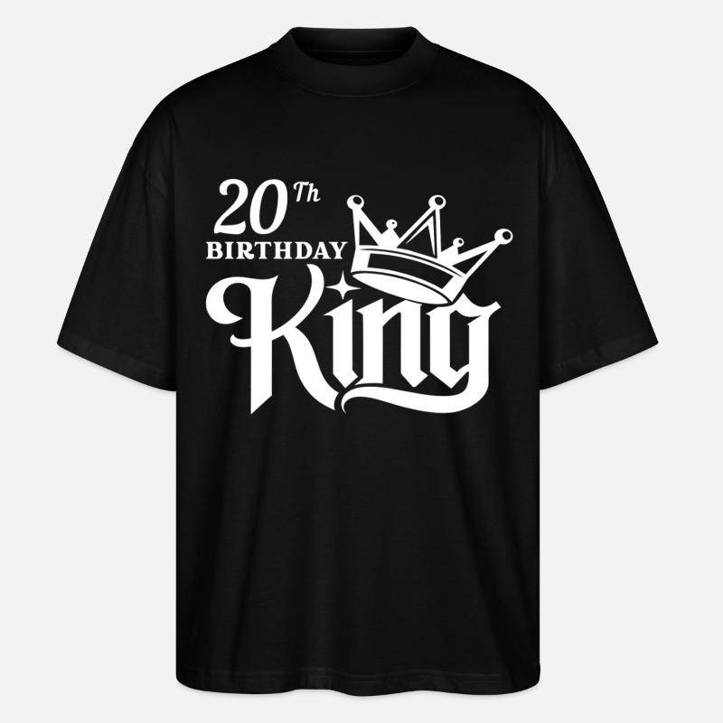 Roi du 20e anniversaire - T-shirt bio Blaster 2.0 coupe oversize Stanley/Stella Unisexe - noir