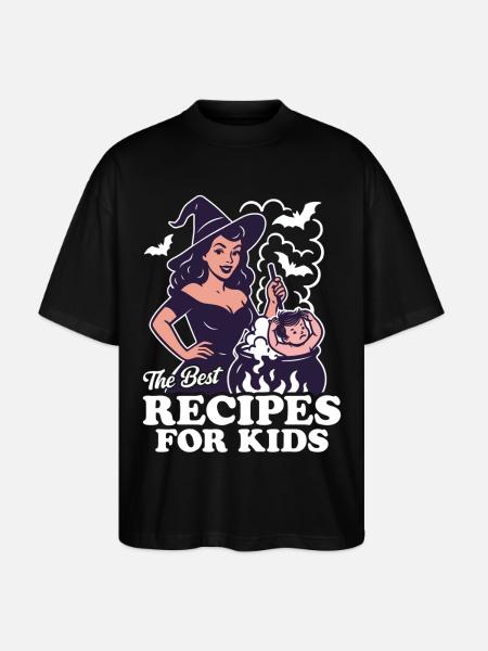 The best recipes for kids - Stanley/Stella Oversized Unisex Organic T-shirt Blaster 2.0 - black