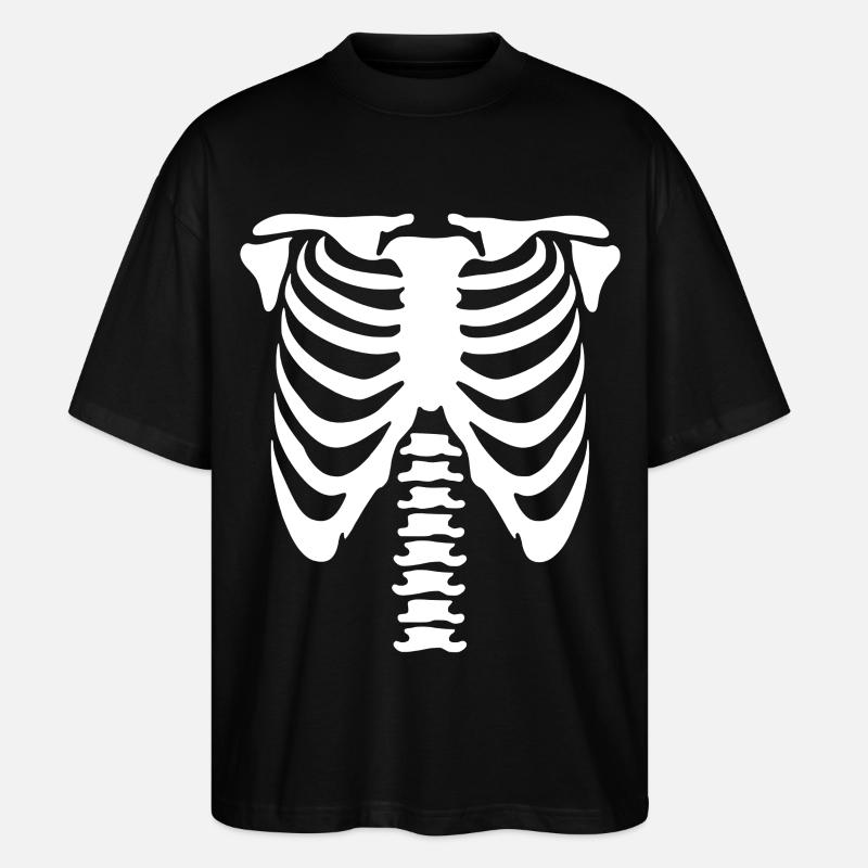 Skelett-Torso - Stanley/Stella Oversized Unisex Bio T-Shirt Blaster 2.0 - Schwarz