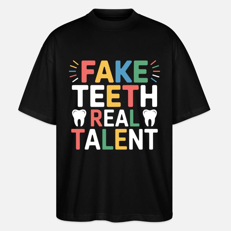 Technicien de pont dentaire Art - T-shirt bio Blaster 2.0 coupe oversize Stanley/Stella Unisexe - noir