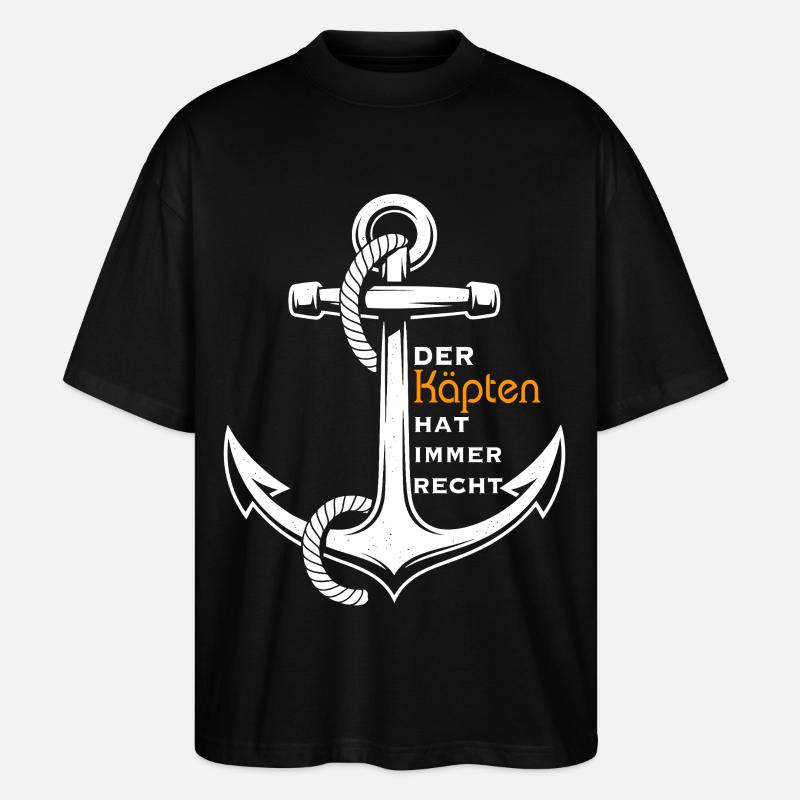 Le capitaine a toujours raison - T-shirt bio Blaster 2.0 coupe oversize Stanley/Stella Unisexe - noir