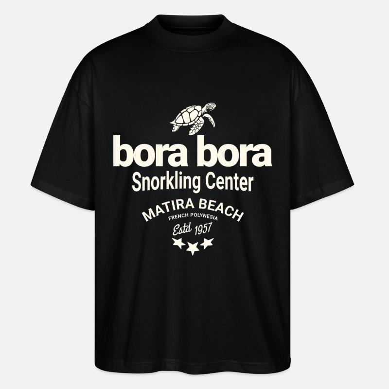 Bora Bora Tauchen - Stanley/Stella Oversized Unisex Bio T-Shirt Blaster 2.0 - Schwarz