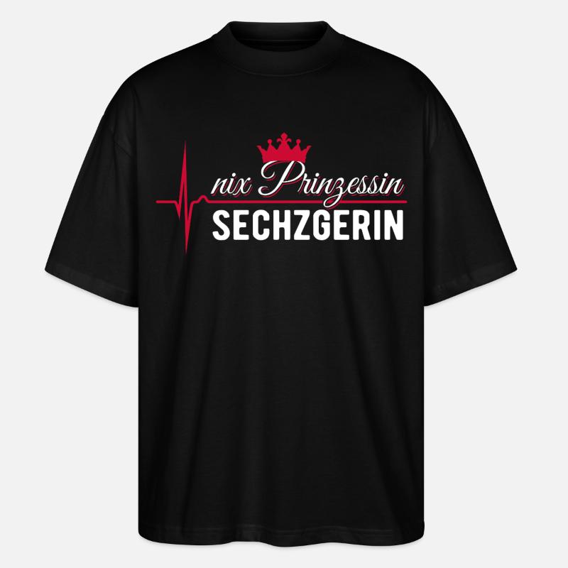 Nix Princess - Sechzgerin - Cadeau ECG Pulse - T-shirt bio Blaster 2.0 coupe oversize Stanley/Stella Unisexe - noir
