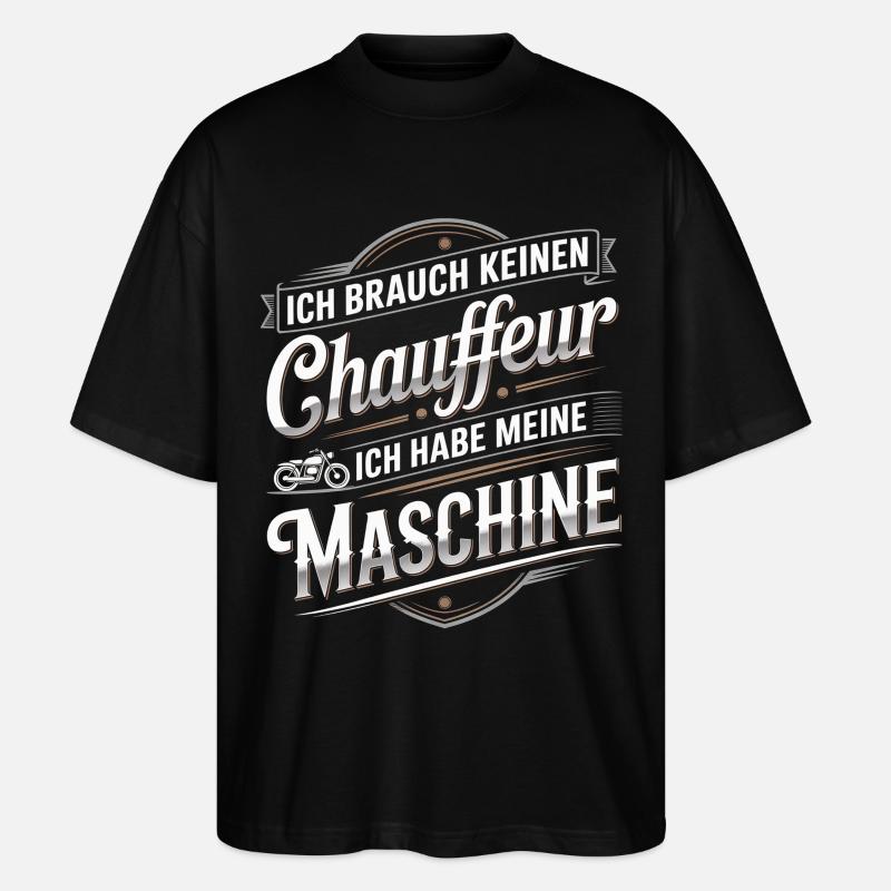 Machine au lieu d’un chauffeur - T-shirt bio Blaster 2.0 coupe oversize Stanley/Stella Unisexe - noir
