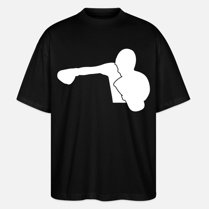 Boxer boxen sportlich - Stanley/Stella Oversized Unisex Bio T-Shirt Blaster 2.0 - Schwarz