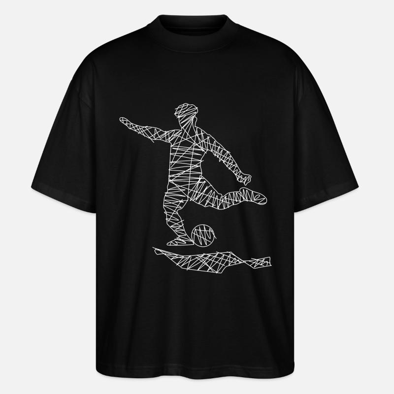 Fussball - Stanley/Stella Oversized Unisex Bio T-Shirt Blaster 2.0 - Schwarz
