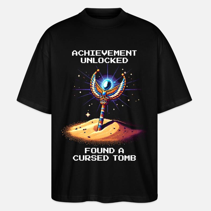 Succès : Tombe maudite trouvée | Égypte - T-shirt bio Blaster 2.0 coupe oversize Stanley/Stella Unisexe - noir