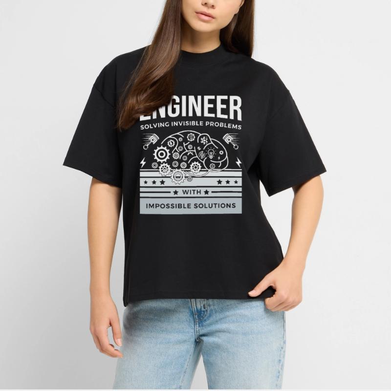 ENGINEER – Solving Invisible Problems T-Shirt Stanley/Stella Oversized Unisex Organic T-shirt Blaster 2.0